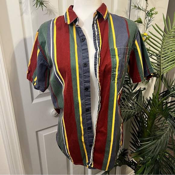 PacSun Retro Men’s Striped Button Up - Picture 3 of 6